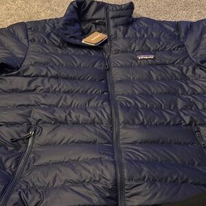 Patagonia Dark Blue Quilted Jacket Beams Mew with tags
